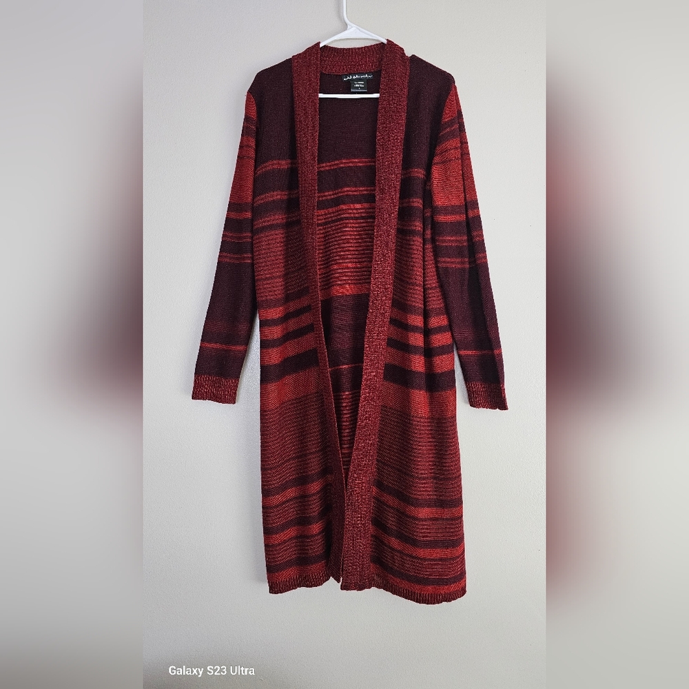 Open Front Cardigan - L
